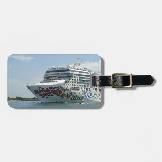 Edelstein verzierter Bogen Prsonalized Gepäckanhänger (Vorderseite horizontal)