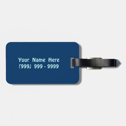 Edelstein verzierter Bogen Prsonalized Gepäckanhänger (Rückseite horizontal)