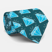 Edelsteinblauer Topaz 4. Jubiläumsfeier oder Edels Krawatte (Gerollt)