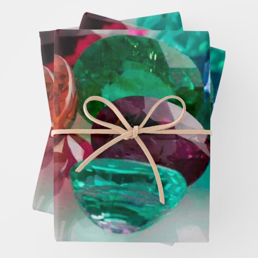 Edelsteine 3 geschenkpapier set (Beispiel)