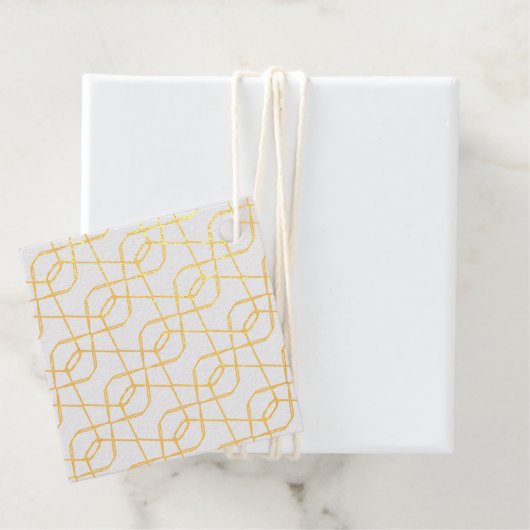 Edelsteine Abstrakt Moderne Printmetallic Geschenkanhänger (Mit Box)