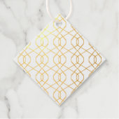 Edelsteine Abstrakt Moderne Printmetallic Geschenkanhänger (Vorderseite)