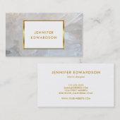 Edelsteine aus Goldplatten beruflich Visitenkarte (Vorne/Hinten)