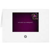 Edelsteine, die Sitzplatz-Karte Wedding sind (Rückseite Horizontal)