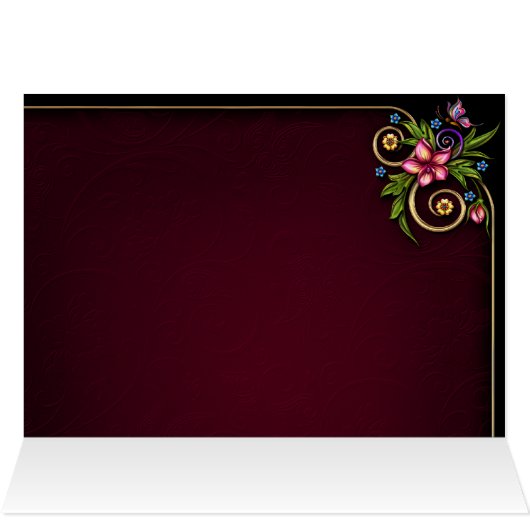 Edelsteine, die Sitzplatz-Karte Wedding sind (Innenansicht Horizontal (Oben))