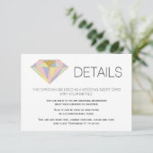 Edelsteine für die geometrische Edelsteine Begleitkarte (Stehend Vorderseite)