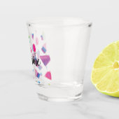 Edelsteine Galaxy Hand Wasserfarbiges Muster Schnapsglas (Rechts)