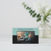 Edelsteine Heilung Kristallglas Reiki Visitenkarte (Stehend Vorderseite)