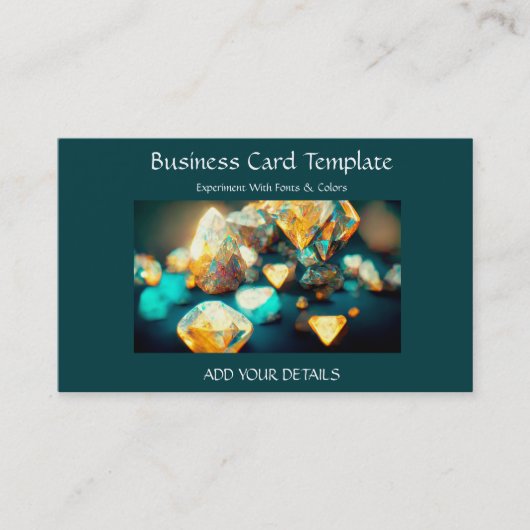 Edelsteine Heilung Kristallkarte Visitenkarte (Vorderseite)