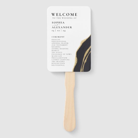 Edelsteine-Hochzeitsfeier Set von Fans Fächer (Vorderseite)