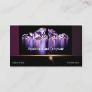 Edelsteine Schmuck Diamonds Business Card Visitenkarte