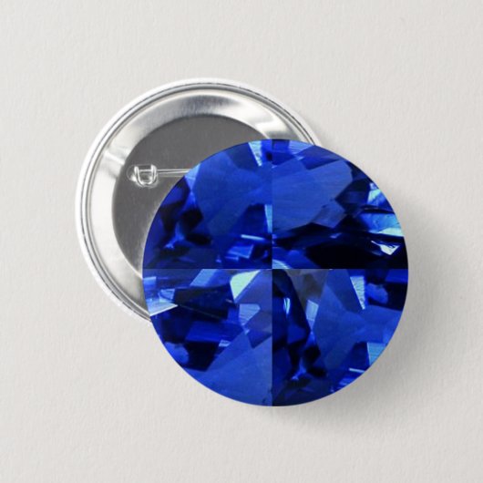 Edelsteine Septembers Birthstone Button (Vorne & Hinten)