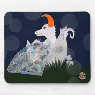 Edelsteine und Drachen April Mauspad