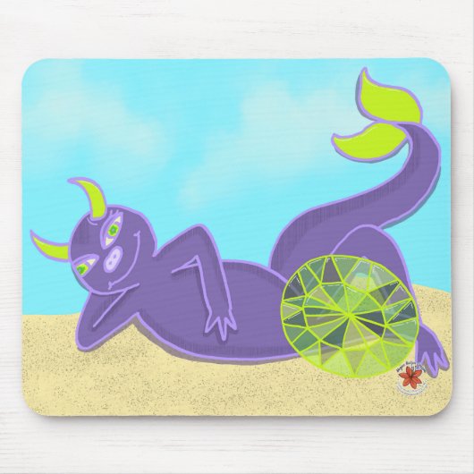 Edelsteine und Drachen August-Mauspad Mousepad (Vorne)