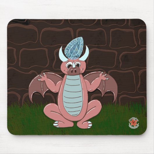 Edelsteine und Drachen März-Mauspad Mousepad (Vorne)