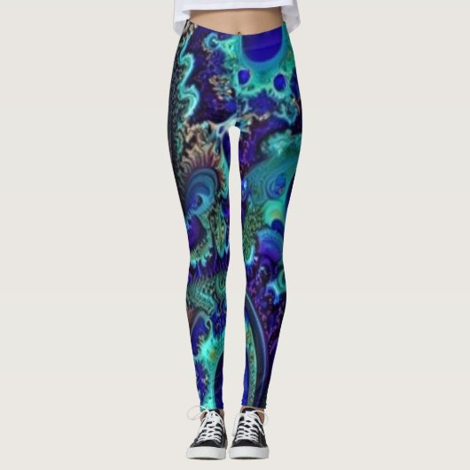Edelsteine und Federn2 Leggings (Vorderseite)
