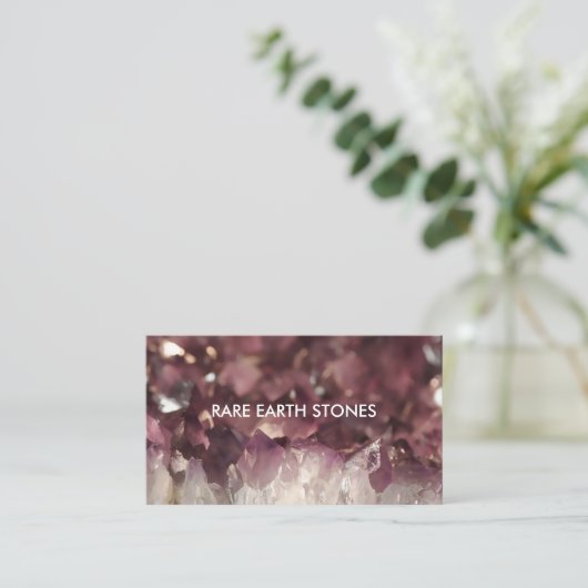 Edelsteine und Stein-Visitenkarte Visitenkarte (Stehend Vorderseite)