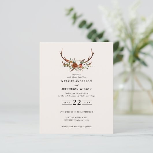 Edelsteinfarbene Hochzeitsfeier (Stehend Vorderseite)