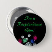 Edelsteinknopf Button (Vorne & Hinten)