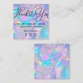 Edelsteinopal Quadratische Visitenkarte (Vorne/Hinten)