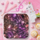 Edelsteinschaltungen - Astro-Flamme: Pappteller (Party)