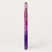 Edelsteinserie - Agate in Lila mit Quarz Case-Mate iPhone Hülle (Hinten/Links)