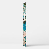 Edelsteinserie - detailliertes türkisfarbenes Mosa Case-Mate iPhone Hülle (Rückseite / Rechts)