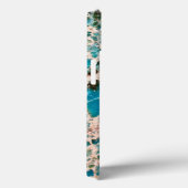 Edelsteinserie - detailliertes türkisfarbenes Mosa Case-Mate iPhone Hülle (Rückseite / Rechts)