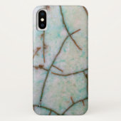 Edelsteinserie - Light Turquoise Cracked Case-Mate iPhone Hülle (Rückseite)