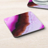 Edelsteinserie - Lila Tor mit Quarz Untersetzer (Linke Seite)