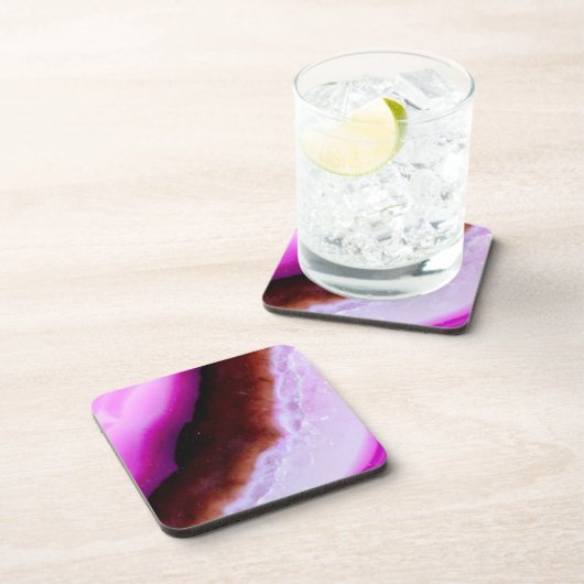 Edelsteinserie - Lila Tor mit Quarz Untersetzer (Rechte Seite)