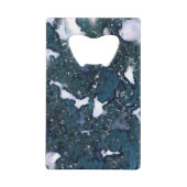 Edelsteinserie - Quarz unter Schwarz Geldkarten Flaschenöffner (Rückseite)