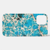 Edelsteinserie - Stylischer türkisfarbener Fahrpla Case-Mate iPhone Hülle (Rückseite (Horizontal))