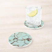 Edelsteinserie - Türkis gebrochen Sandstein Untersetzer (Seite)