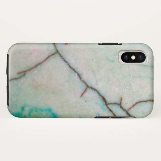 Edelsteinserie - Türkisriss mit Grün Case-Mate iPhone Hülle (Rückseite (Horizontal))