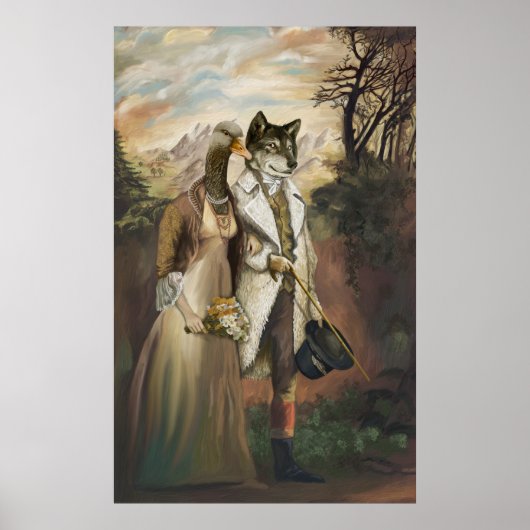 Edeltiere - Wolf in Schafsbekleidung Poster (Vorne)