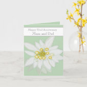 Edelweiss, 52. Hochzeitstag Karte (Gelbe Blume)