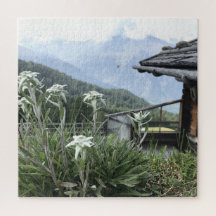 Edelweiss-Alpen-Bergpuzzle