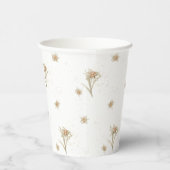 Edelweiss-AlpenWildblume Pappbecher (Rechts)