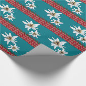 Edelweiss alpine Blume Geschenkpapier (Ecke)