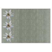 Edelweiss alpine Blume Schneidebrett (Vorderseite)