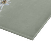 Edelweiss alpine Blume Schneidebrett (Ecke)