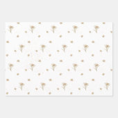 Edelweiss Alpine Wildblume Name Geschenkpapier Set (Vorderseite)