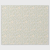 Edelweiss Alps Wildblume Champagne Cotattecore Geschenkpapier (Flach)