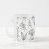 Edelweiss and Gentian Flower Mug Mattglastasse (Links)