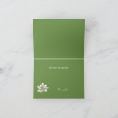 Edelweiss and Polka Dots Wedding Thank You Dankeskarte (Innenseite)