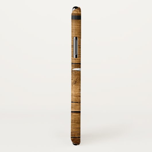 Edelweiss auf Holz Look Custom iPhone X Fall Case-Mate iPhone Hülle (Hinten/Rechts)