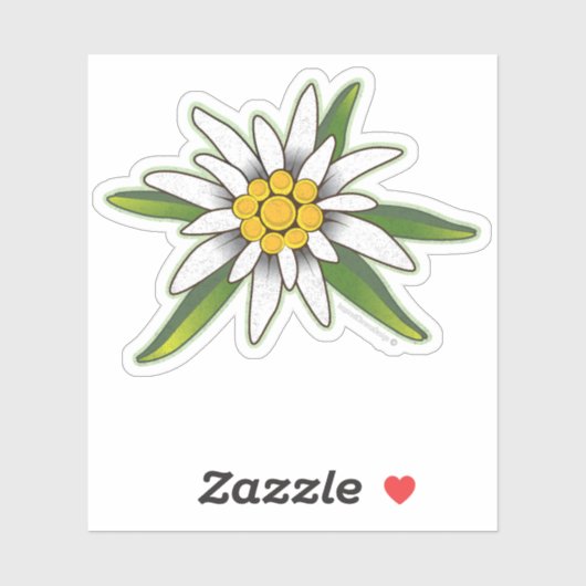 Edelweiss-Aufkleber Aufkleber (Blatt)