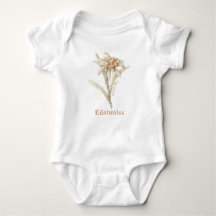 Edelweiss Baby Vintag Floral Watercolor
