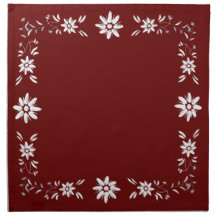 Edelweiss-Bänder-Serviette